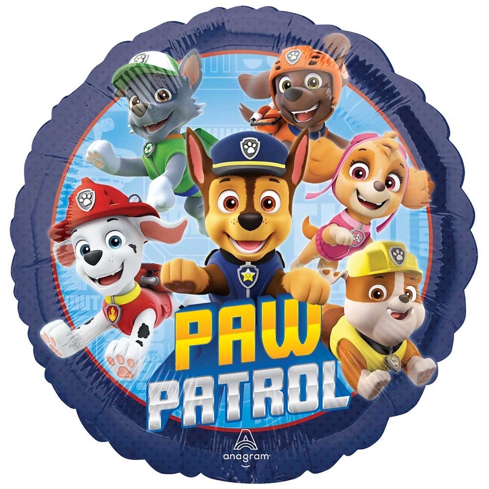 24" PAW PATROL-CHASE (Air-Fill Only) | Paw Patrol Balloons | Chase Paw Patrol Foil Balloon Bouquet | Paw Patrol party supplies and decor