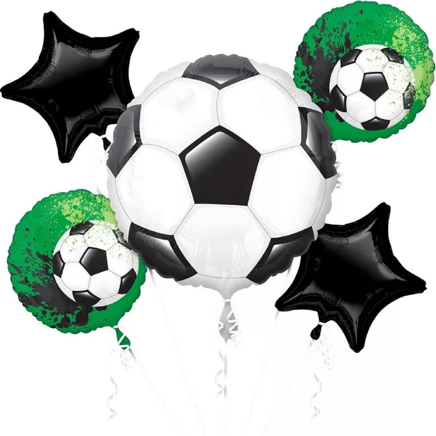 Soccer Balloons | Soccer Balloon Bouquet | Goal Getter Helium Balloons | Goal Getter Balloons | Soccer Party Decorations | Soccer supplies