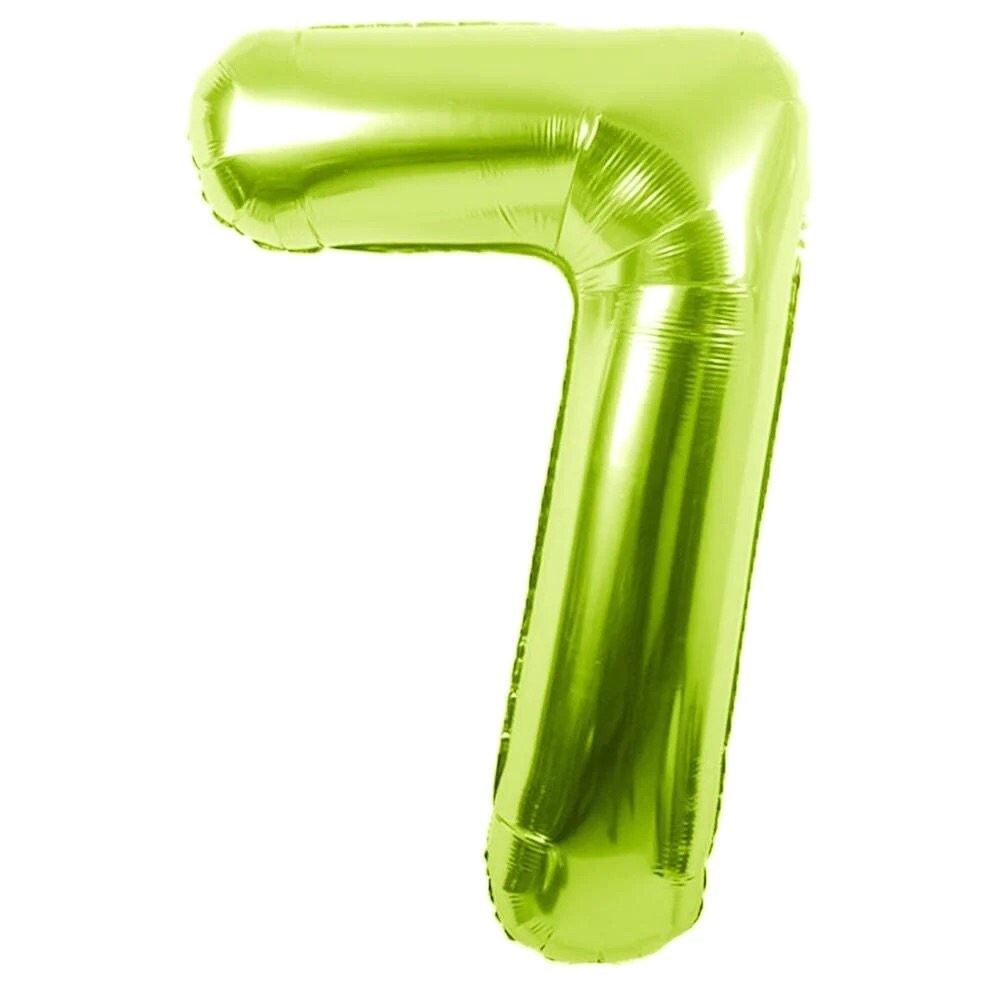 Number Balloons | Foil Mylar Number Balloons | Green Number Balloons 34in | Metallic Green Number Balloons | Green Balloon Numbers