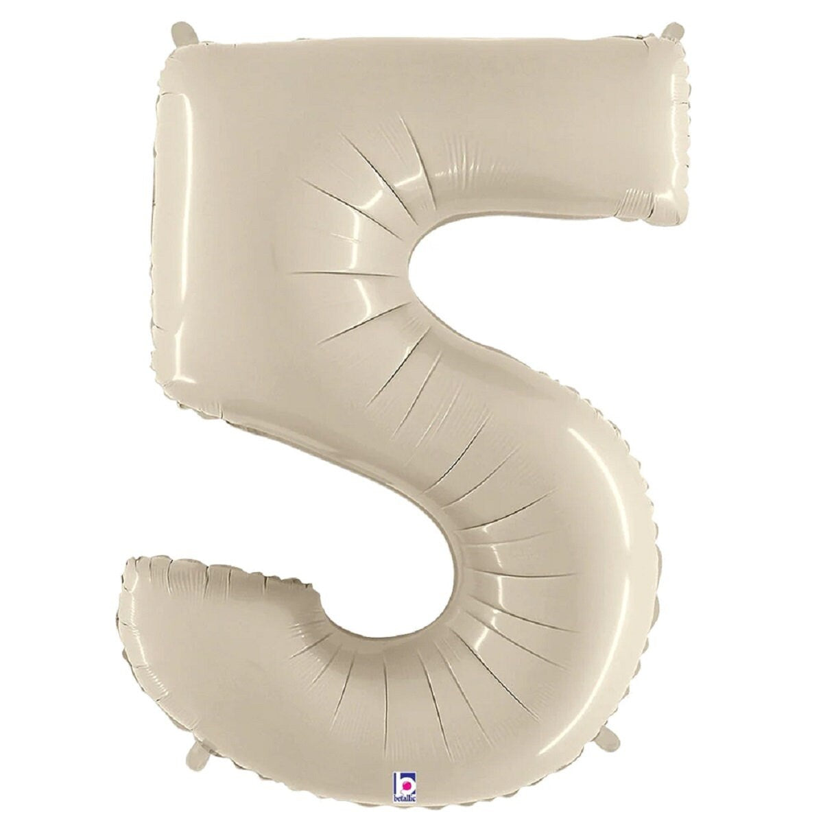 Nude Number Balloon | Cream Mylar Balloons 34" | White Sand Number Balloons | Light Beige Giant Balloons | Boho Birthday Balloons | Neutral