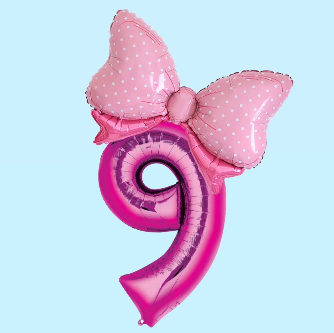 Pink Bow Balloons | Polka Dot Bow Balloon | Giant Bow Helium Balloon | Birthday Minnie Balloons | Barbie Birthday | Girls Pink Birthday