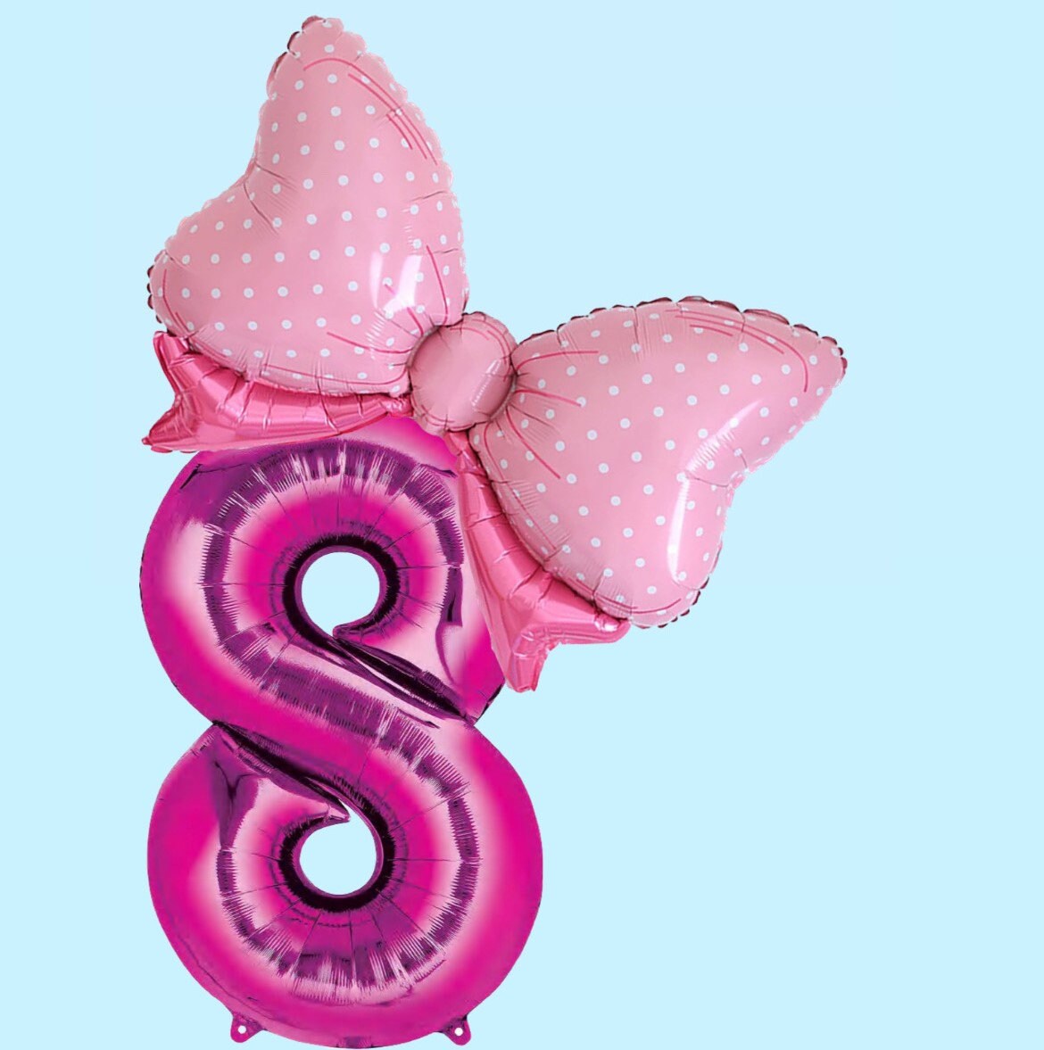 Pink Bow Balloons | Polka Dot Bow Balloon | Giant Bow Helium Balloon | Birthday Minnie Balloons | Barbie Birthday | Girls Pink Birthday