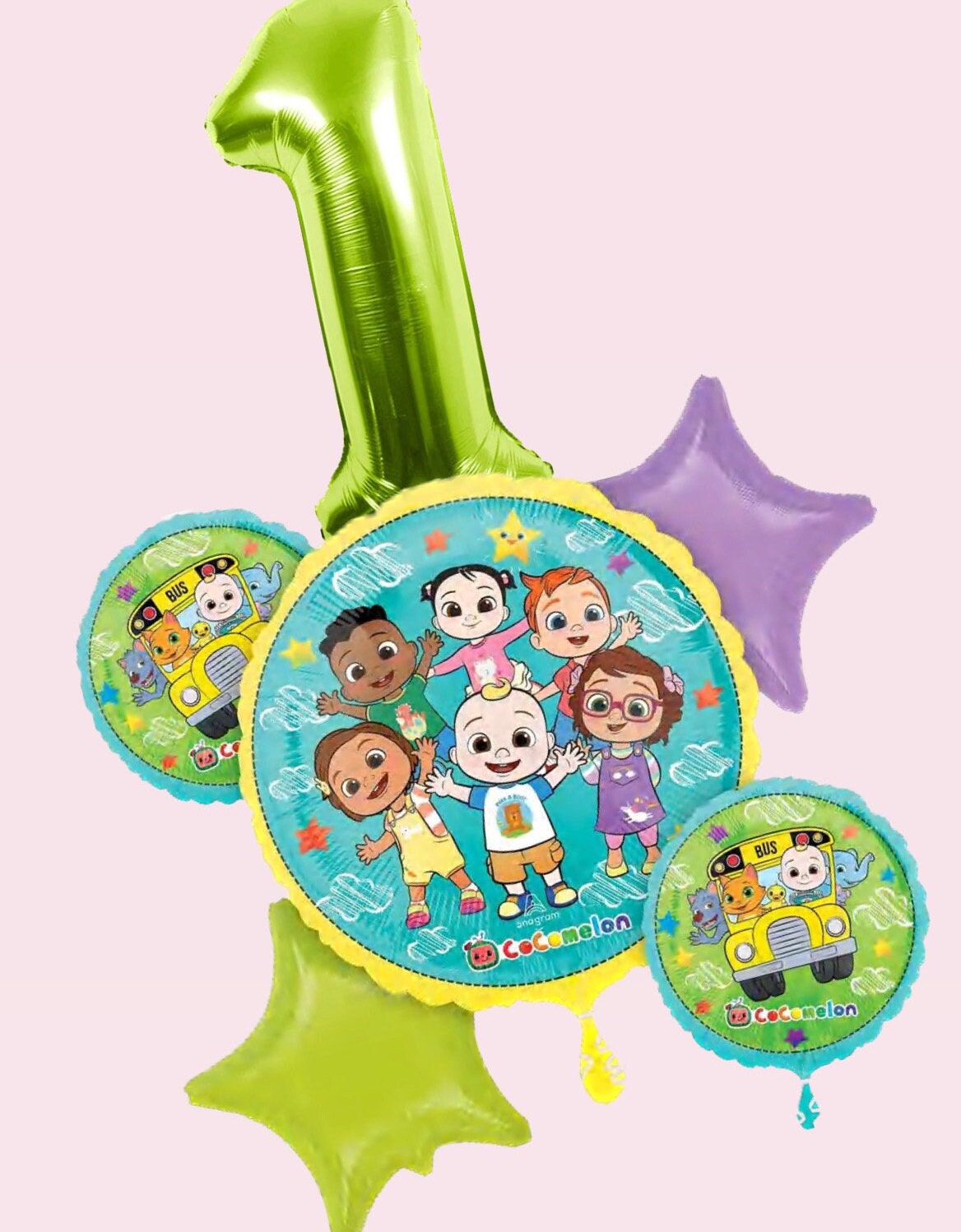 CoComelon Balloon | CoComelon Foil Balloon Bouquet | CoComelon birthday | CoComelon Balloon Bouquet | Cocomelon Party Decorations & supplies