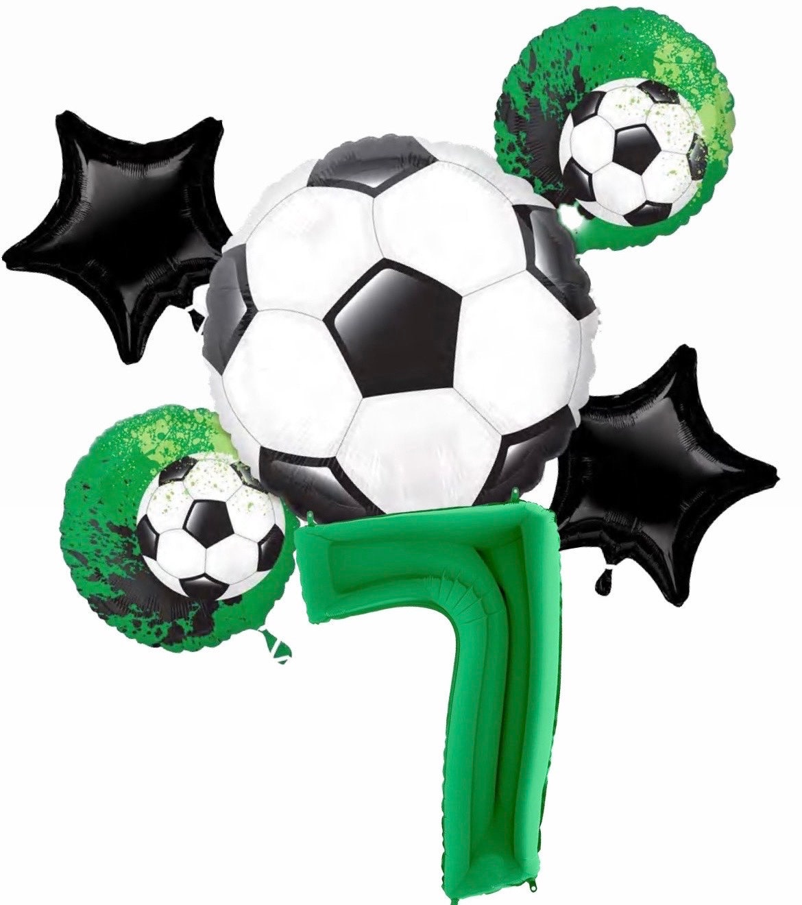 Soccer Balloons | Soccer Balloon Bouquet | Goal Getter Helium Balloons | Goal Getter Balloons | Soccer Party Decorations | Soccer supplies