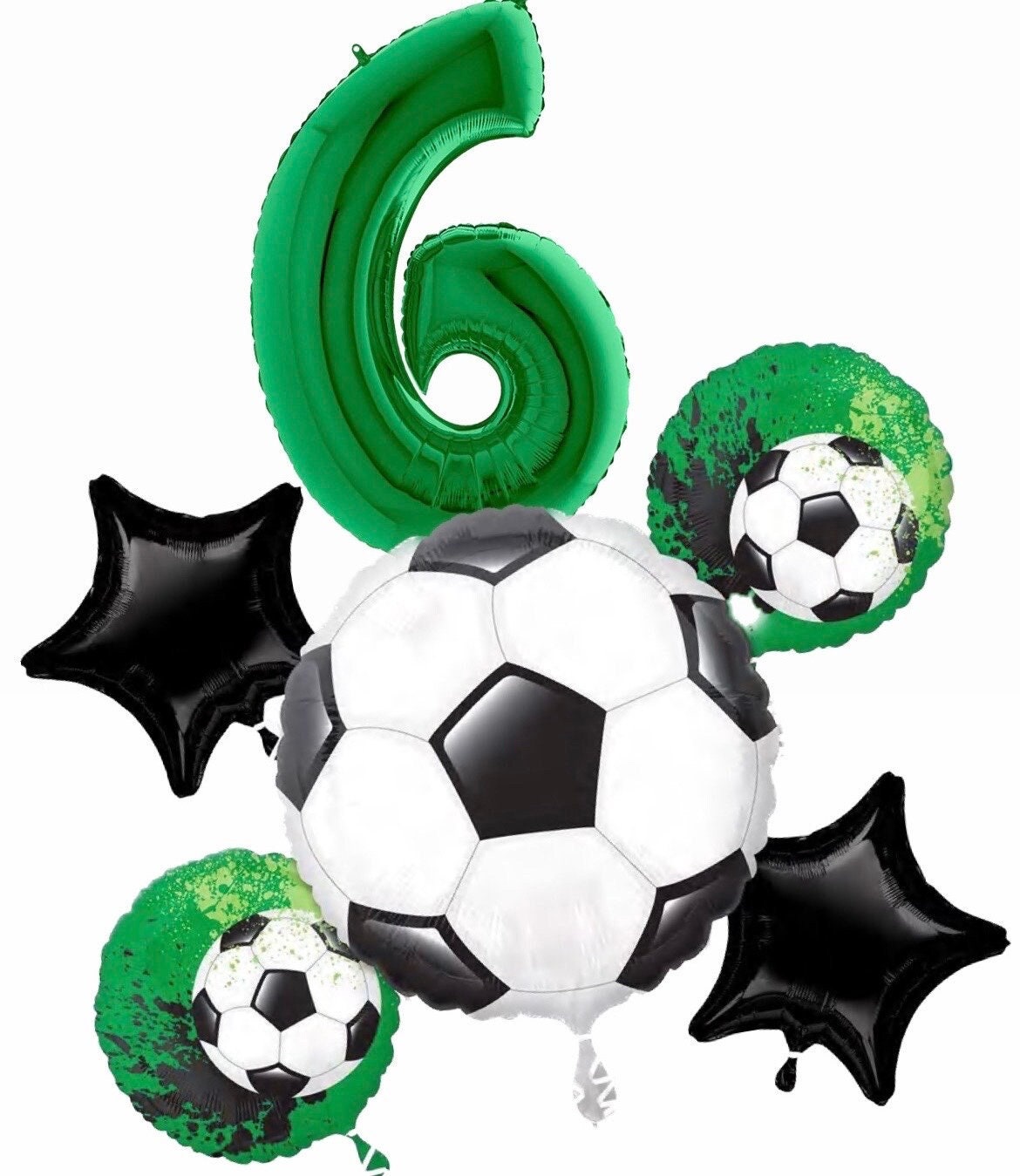 Soccer Balloons | Soccer Balloon Bouquet | Goal Getter Helium Balloons | Goal Getter Balloons | Soccer Party Decorations | Soccer supplies