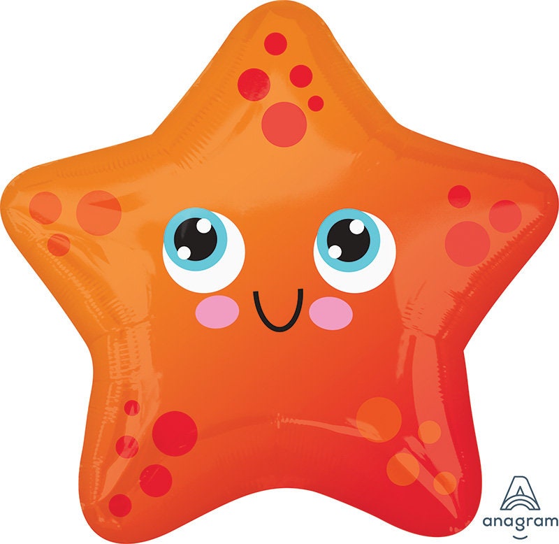 Clownfish Balloon 34" | Nemo Balloon | Sea Friends Balloon | Under the Sea Birthday supplies and decorations | Ocean party decorations | Sea