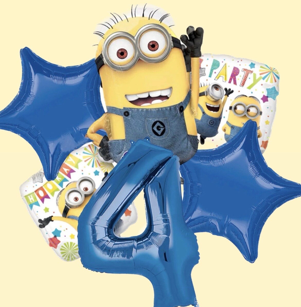 Despicable me Minions Balloons | Minion Balloon Bouquet | Despicable Me Minions Birthday Bouquet | Minions | Despicable Me decorations