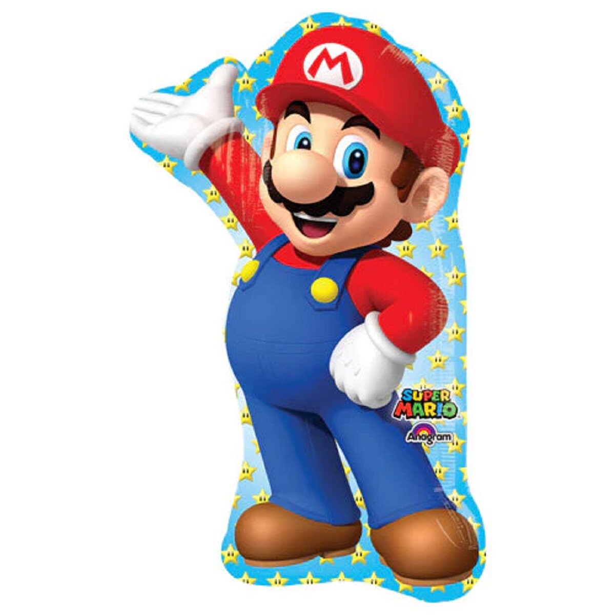 60" AirWalker Super Mario Nintendo Gaming Birthday Party, XL Super Mario for kids events and parties, Mario Brothers Character Party Decor