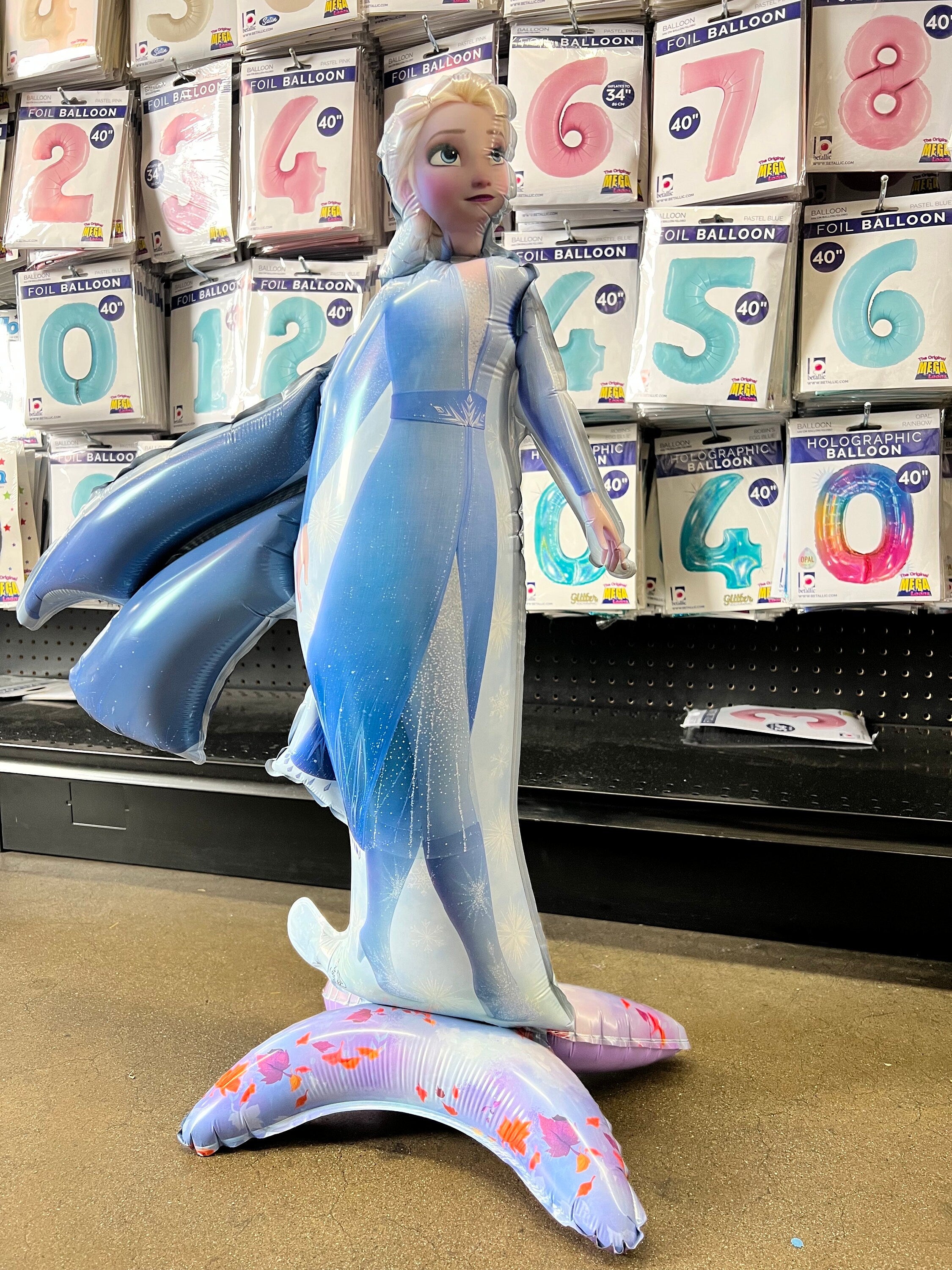 NOKK the WATER SPIRIT balloon | Air-Filled 25" Elsa Standing Balloon | Girl frozen birthday | frozen birthday decorations | 2nd | 3rd | 4th