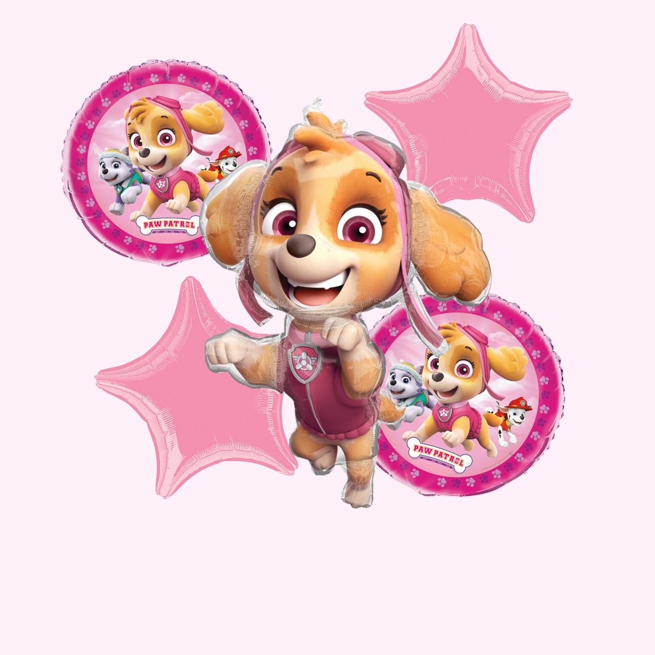 Anagram Licensed Paw Patrol Skye Balloon Bouquet | Paw Patrol Balloons | Paw Patrol Birthday decorations | Skye birthday decorations | Skye