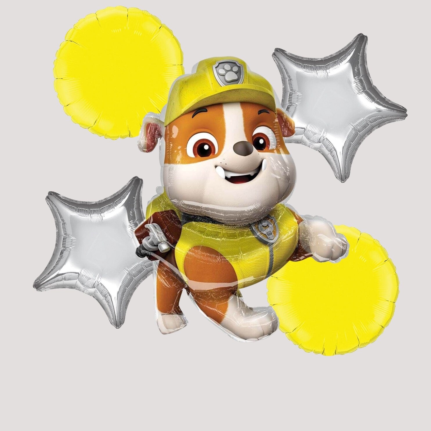 36" Paw Patrol Rubble - Anagram Licensed | Paw Patrol Balloons | Rubble PAW Patrol Foil Balloon | Paw Patrol Birthday decorations | Rubble