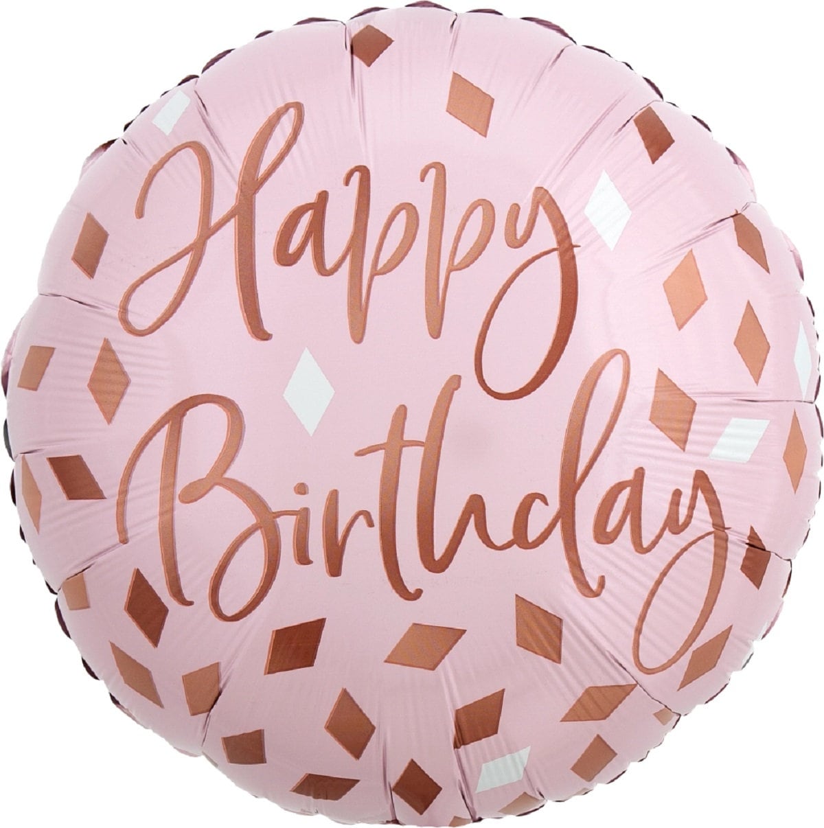 Blush Birthday Foil Balloon Bouquet, 5pc | Rose Gold Happy Birthday Balloon | Birthday Balloons | Blush Balloons | Large Gold Rose Numbers