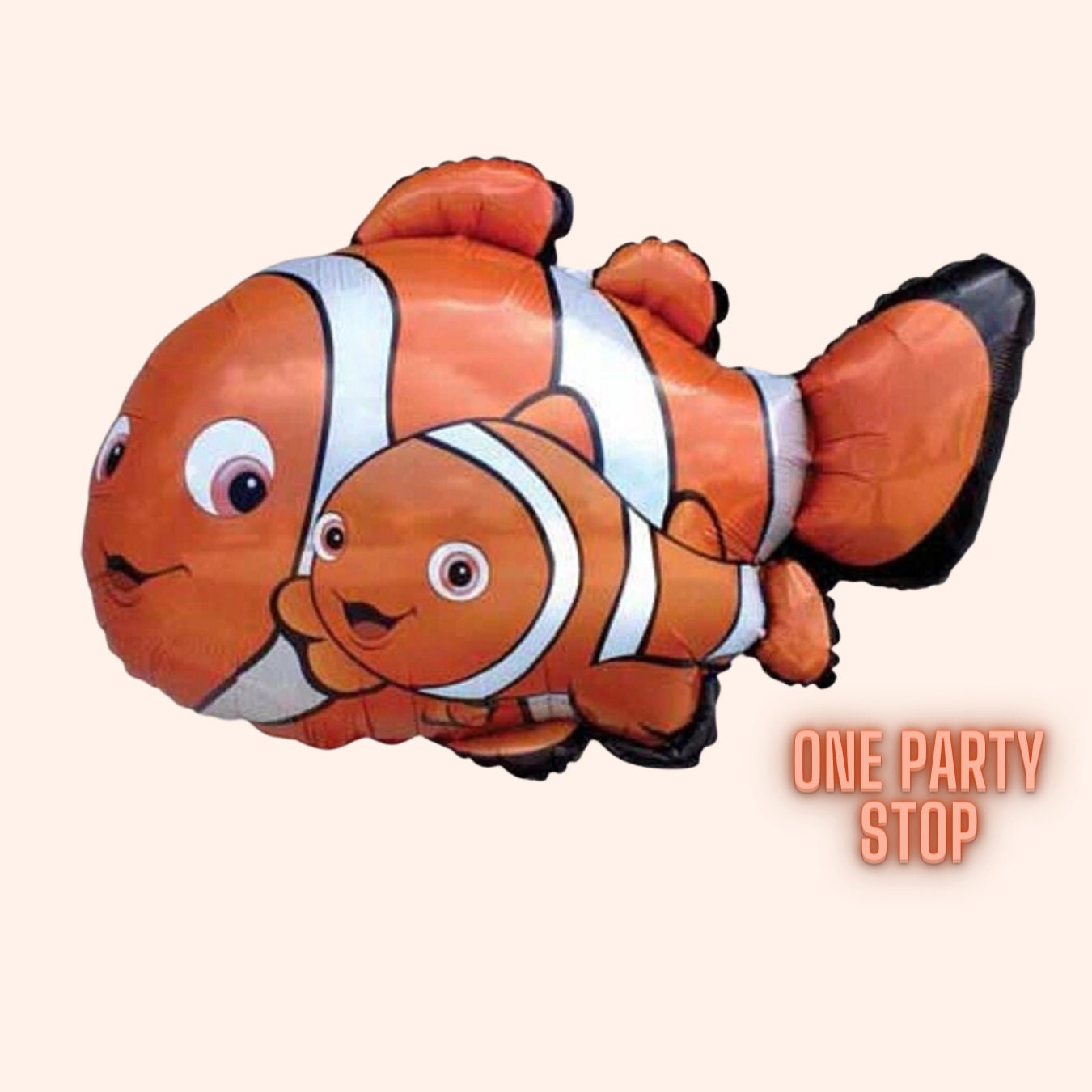 Clownfish Balloon 34" | Nemo Balloon | Sea Friends Balloon | Under the Sea Birthday supplies and decorations | Ocean party decorations | Sea