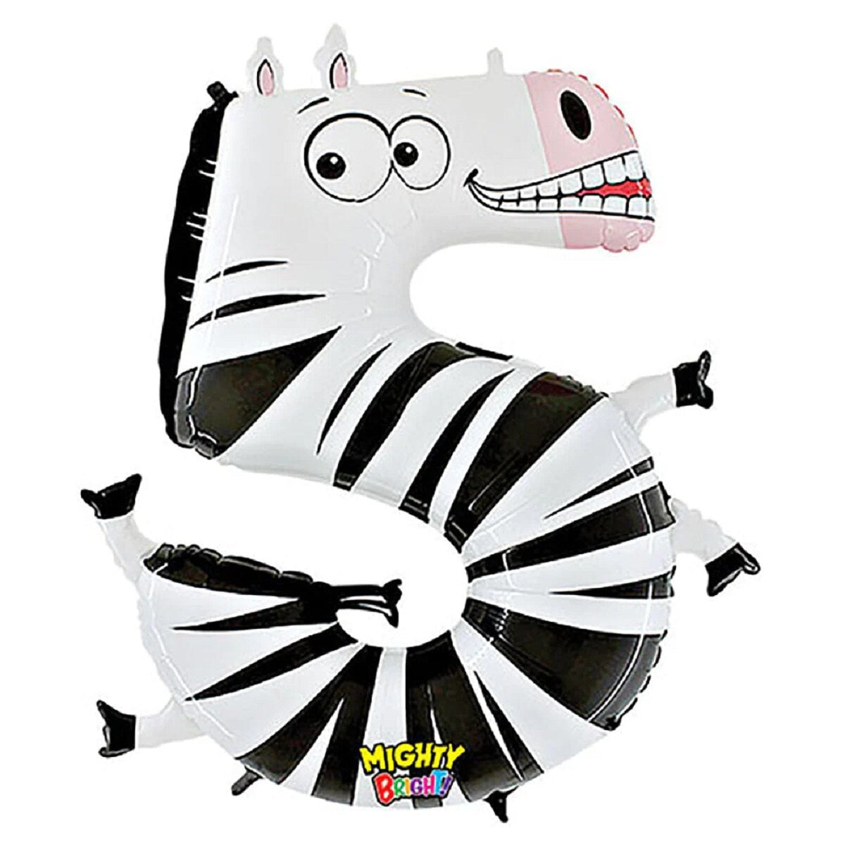 Zooloon Number Balloon, 40" | Animal Balloon | Safari Jungle birthday | Birthday Balloon | Zebra | Dog | Crocodile | Cat | Caterpillar