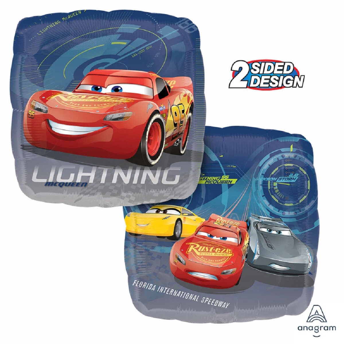 Lightning McQueen, 5pc Anagram Licensed | Cars kids birthday | Car party decorations | Toddler birthday | Cars | Boy Birthday decorations