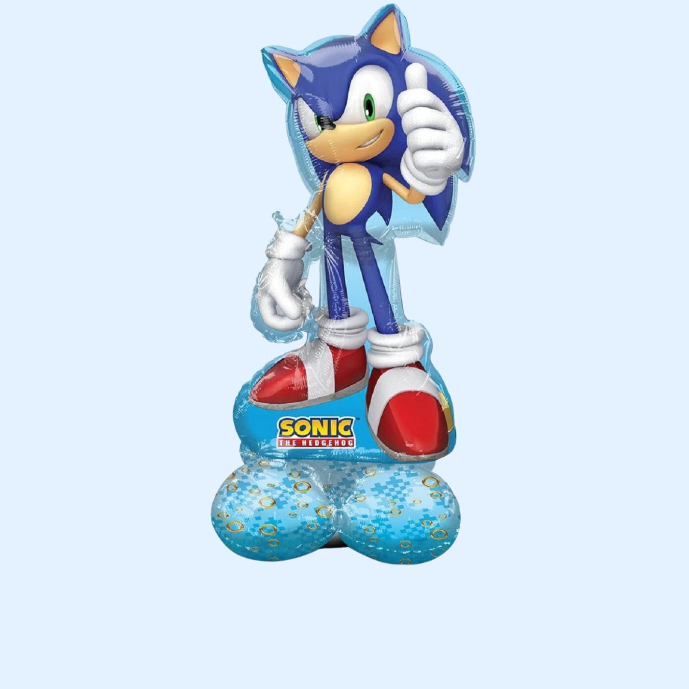 Sonic Party Supplies | Sonic Mylar Balloon Bouquet, 5pc | Sonic the Hedgehog 2 Birthday Balloons | Sonic decorations | Sonic birthday