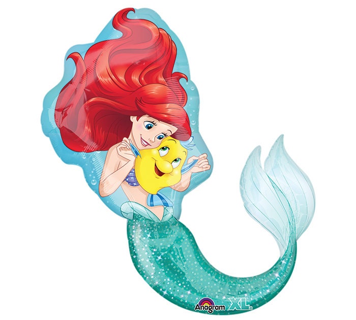 The Little Mermaid Balloon | ARIEL the LITTLE MERMAID (air-fill) | Little Mermaid | Little Mermaid decorations | Ariel birthday | 2nd | 3rd