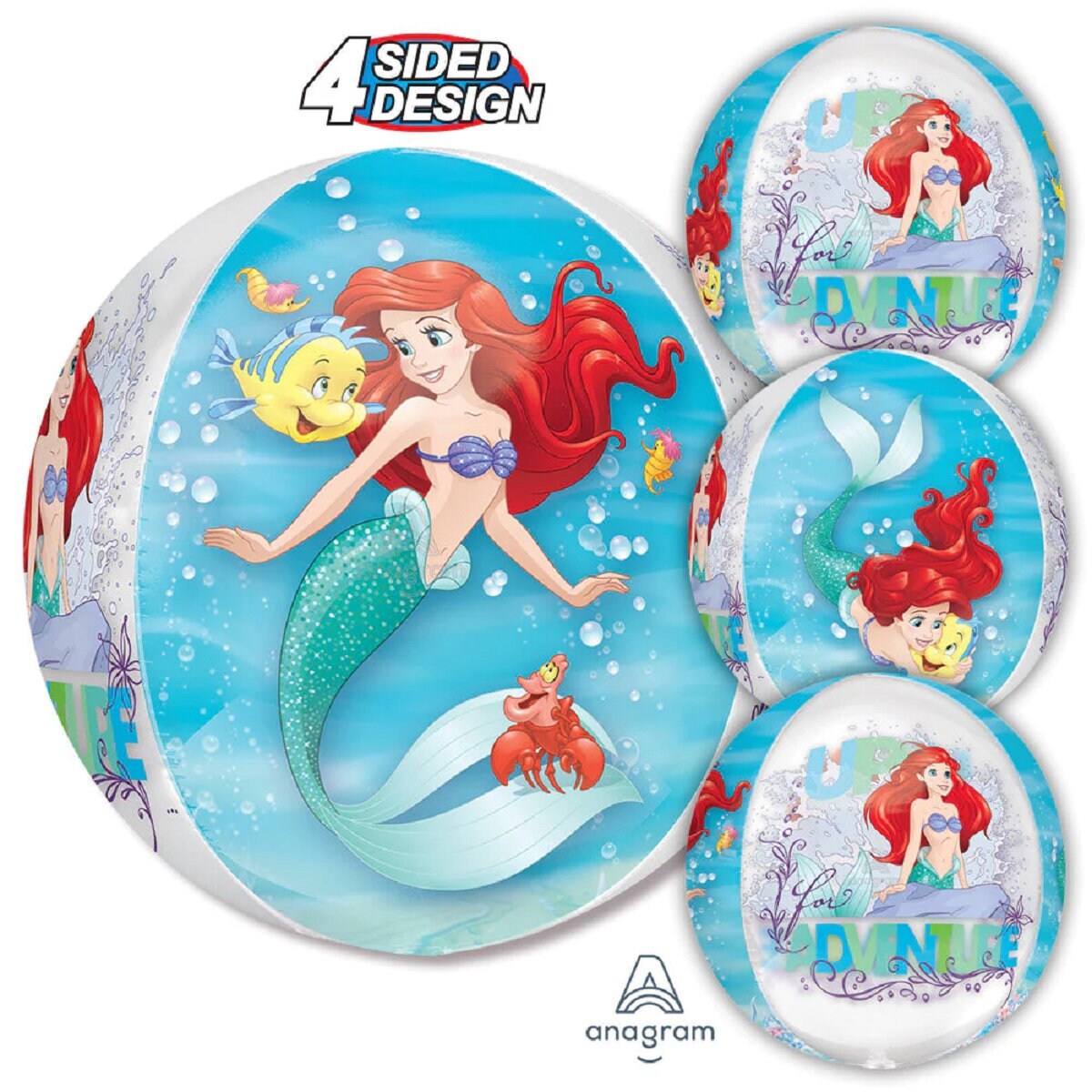 Little Mermaid Balloon Bouquet | Little Mermaid Helium Balloon | Ariel Little Mermaid | Mermaid decorations | Number Balloon | 3rd | 4th