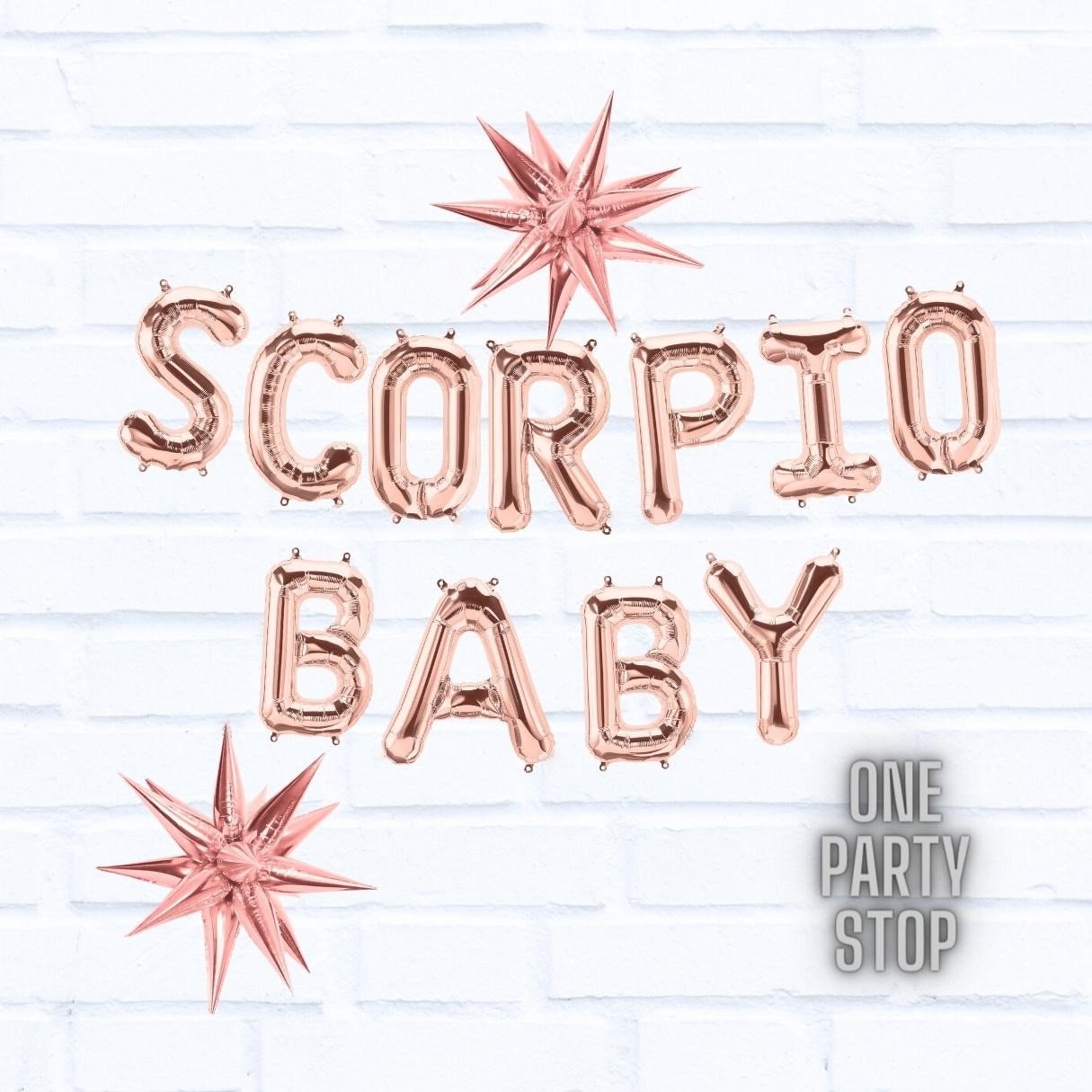 Scorpio Season Birthday Party Balloon Banner | Scorpio | Horoscope | Astrology Bday Party Decorations | Birthday decor | Birthday Balloon