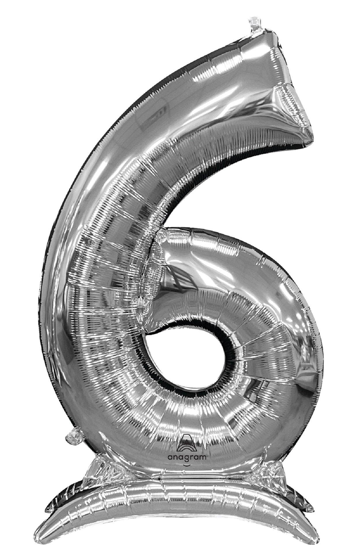 Giant 52" Silver Number Balloon | Silver Birthday Balloon | Anniversary balloons | New Year balloons | 2024 | 30's | 40's | 50's | 60's