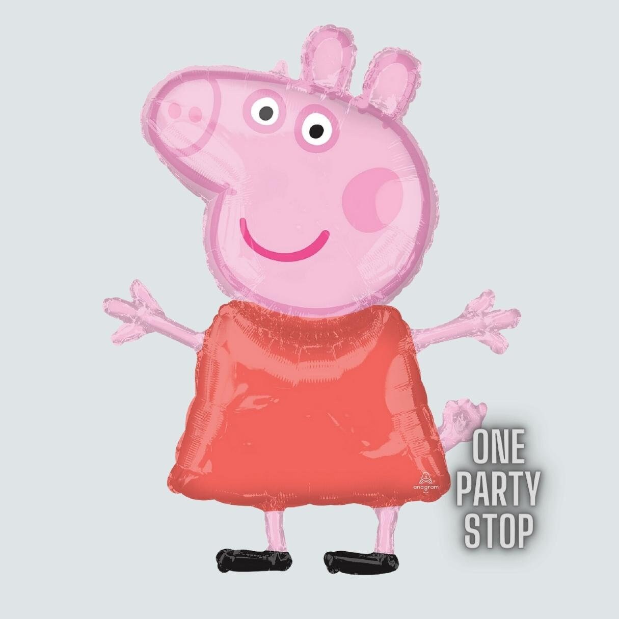 Peppa Pig Balloons Anagram Licensed | Peppa Pig Bouquet, 5pc | Peppa Pig Birthday | Peppa Pig Party Decorations | Toddler birthday | George