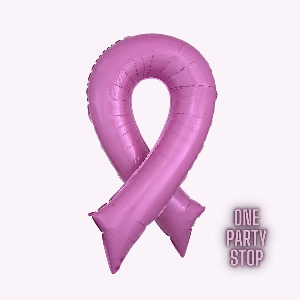 Breast Cancer Awareness Month | Pink Month | Pink Cause Ribbon Balloon | Beat Cancer | Cancer Free Party | 36" PINK RIBBON | Cure | Hope