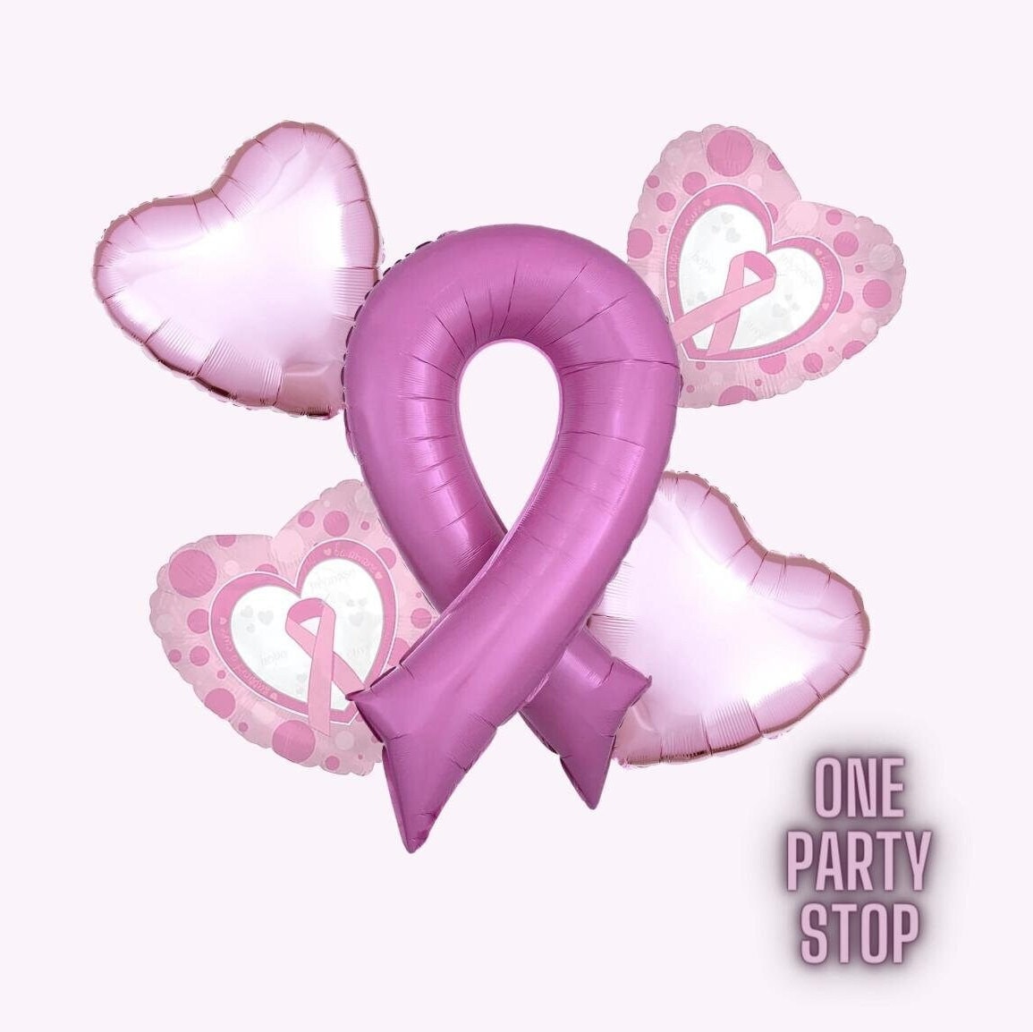 Breast Cancer Awareness Month | Pink Month | Pink Cause Ribbon Balloon | Beat Cancer | Cancer Free Party | 36" PINK RIBBON | Cure | Hope