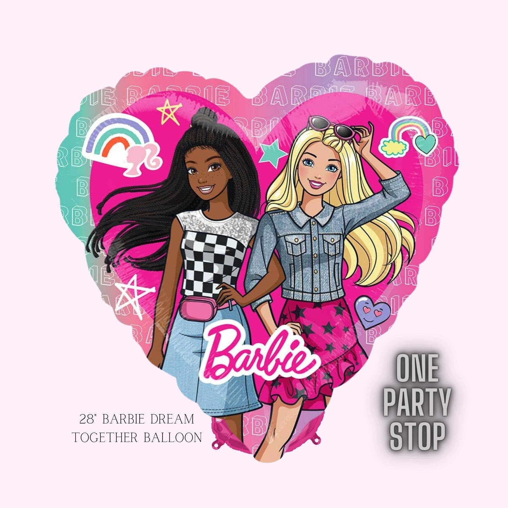 Barbie Dream Together Balloon, Anagram Licensed | Kids Barbie Barbie Balloon | Barbie Decorations | Barbie Party supplies | Barbie banner