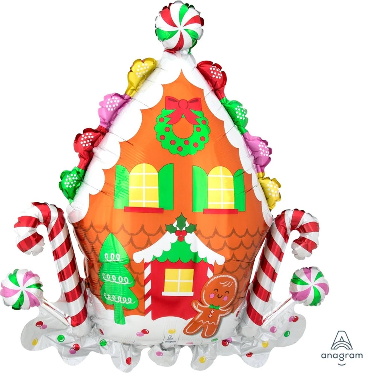 61" Nutcracker AIRLOONZ | Christmas balloons | Christmas Decorations | Holiday Decorations | Holiday Party supplies | Gingerbread Man