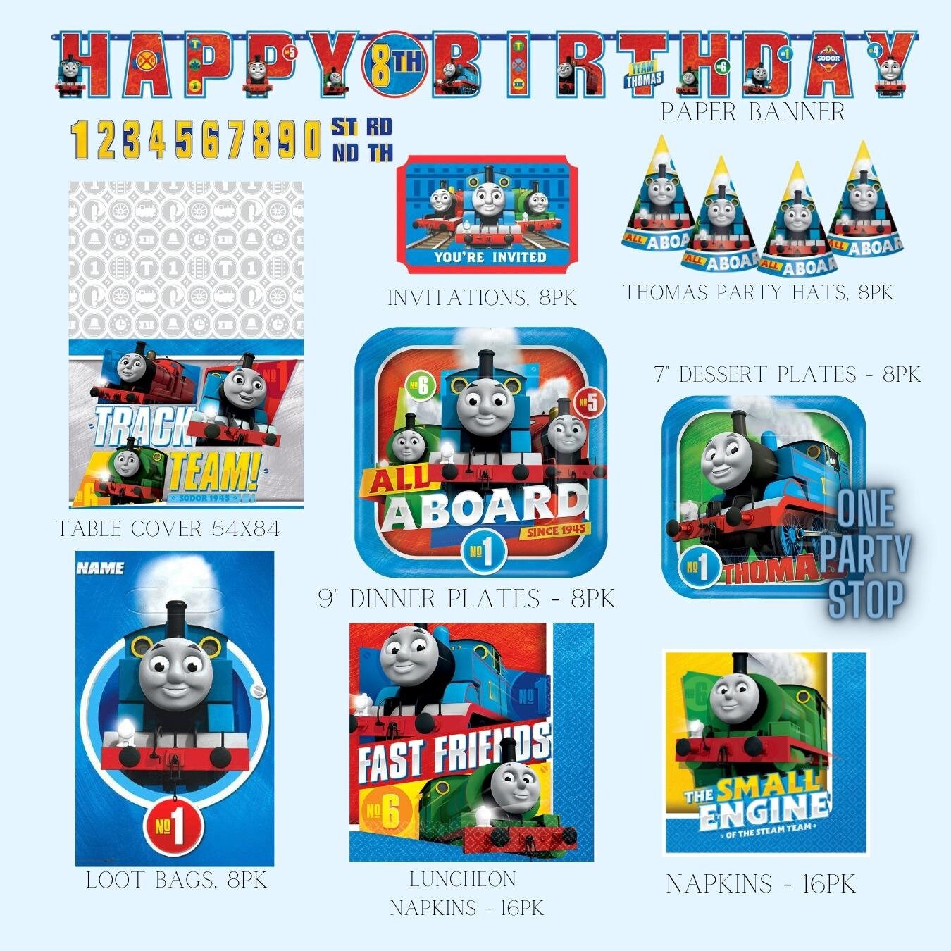 Thomas Balloon Bouquet | Thomas the train party supplies | Thomas decorations | Thomas birthday | Toddlers birthday| 1st | 2nd |3rd birthday