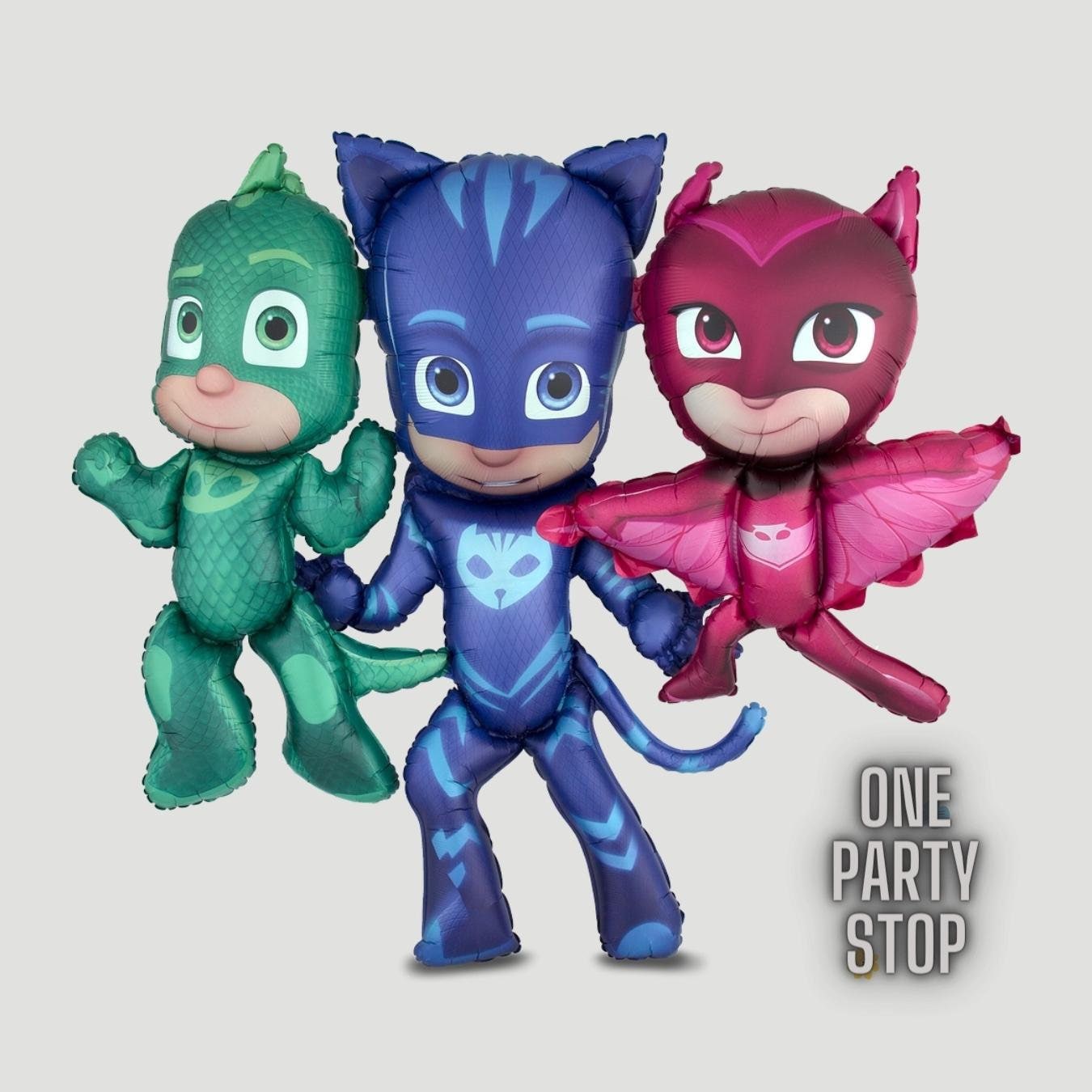 PJ Mask Balloon Bouquet - Anagram licensed | PJ Mask Birthday | Pj Masks decorations | Pj Masks Supplies | 4th | 5th birthday | 6th birthday