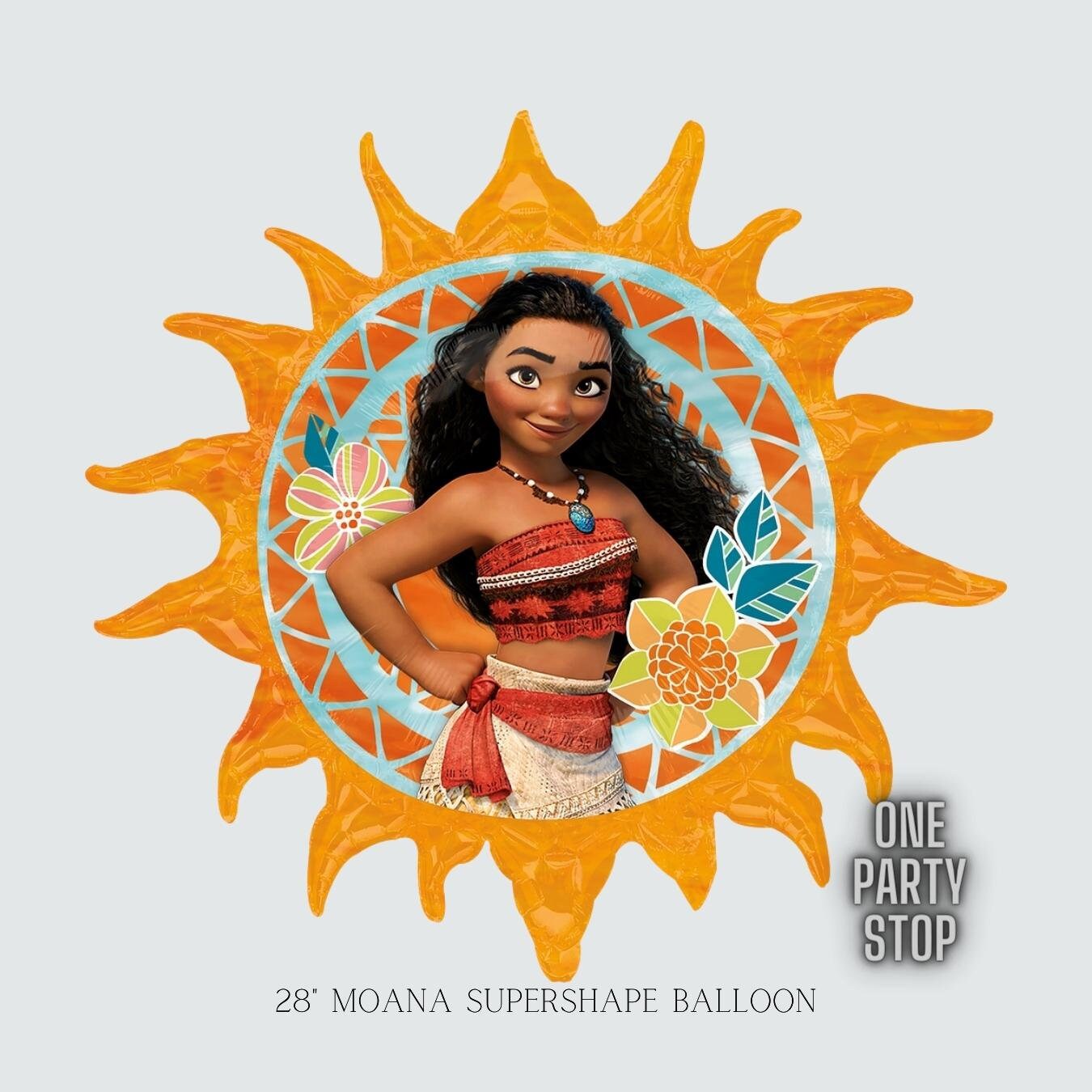 28" Moana Balloon - Anagram Licensed | Moana Birthday Balloon | Moana Decorations | Moana party supplies | Moana Birthday Decorations