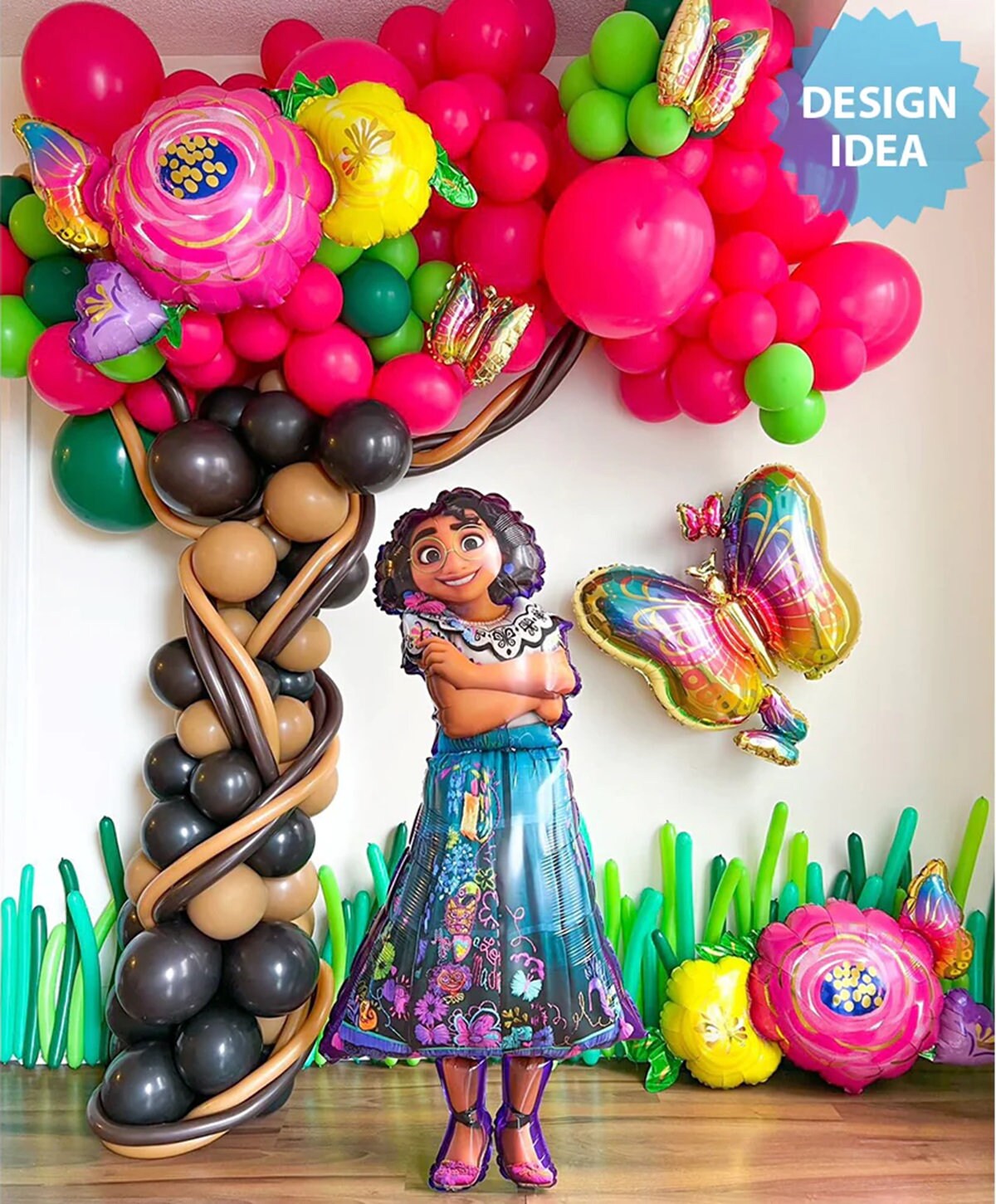 Encanto Balloon Bouquet - Anagram Licensed | Encanto Mirabel | Encanto Party Decorations | 5th | 6th | 7th | 8th | 9th birthday