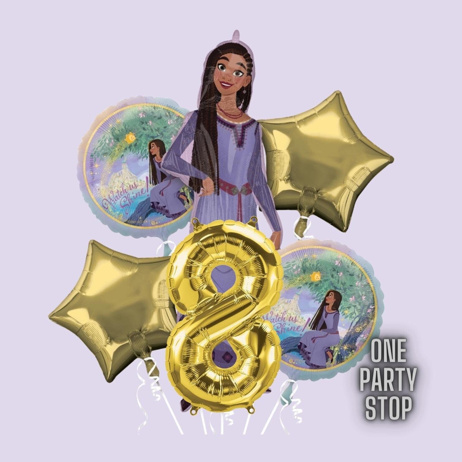 Asha Wish Balloon - Anagram Licensed | Wish Movie Balloons | Asha Balloon | Asha Party Decorations | Wish Party Supplies | Asha | Wish Movie