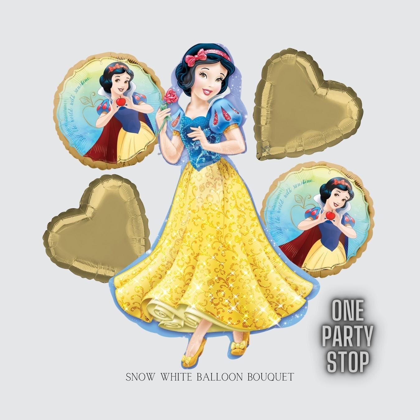 Snow White Balloon Bouquet | Snow White Balloons | Disney princess | Princess birthday | Snow White decorations | Girls Birthday |