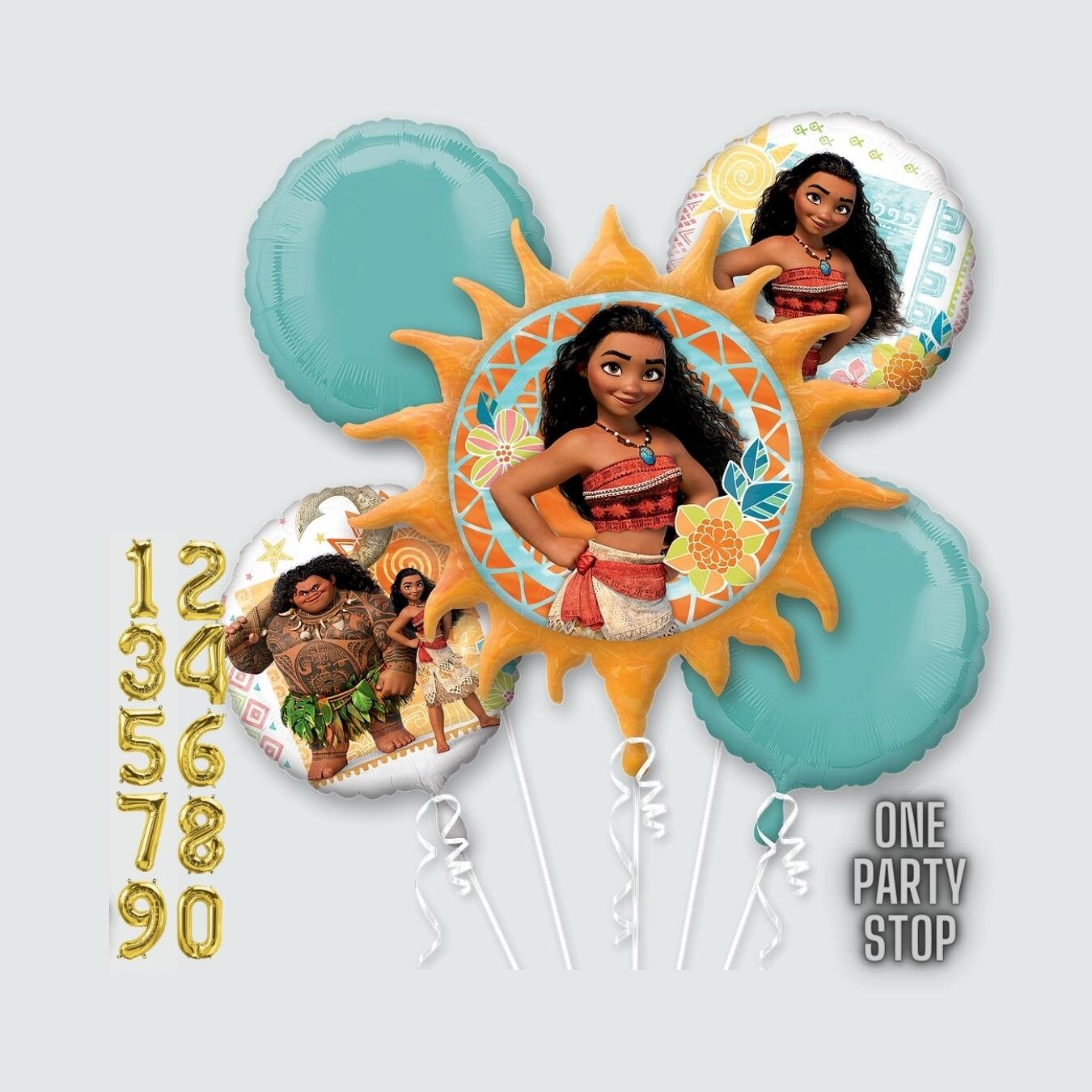 28" Moana Balloon - Anagram Licensed | Moana Birthday Balloon | Moana Decorations | Moana party supplies | Moana Birthday Decorations