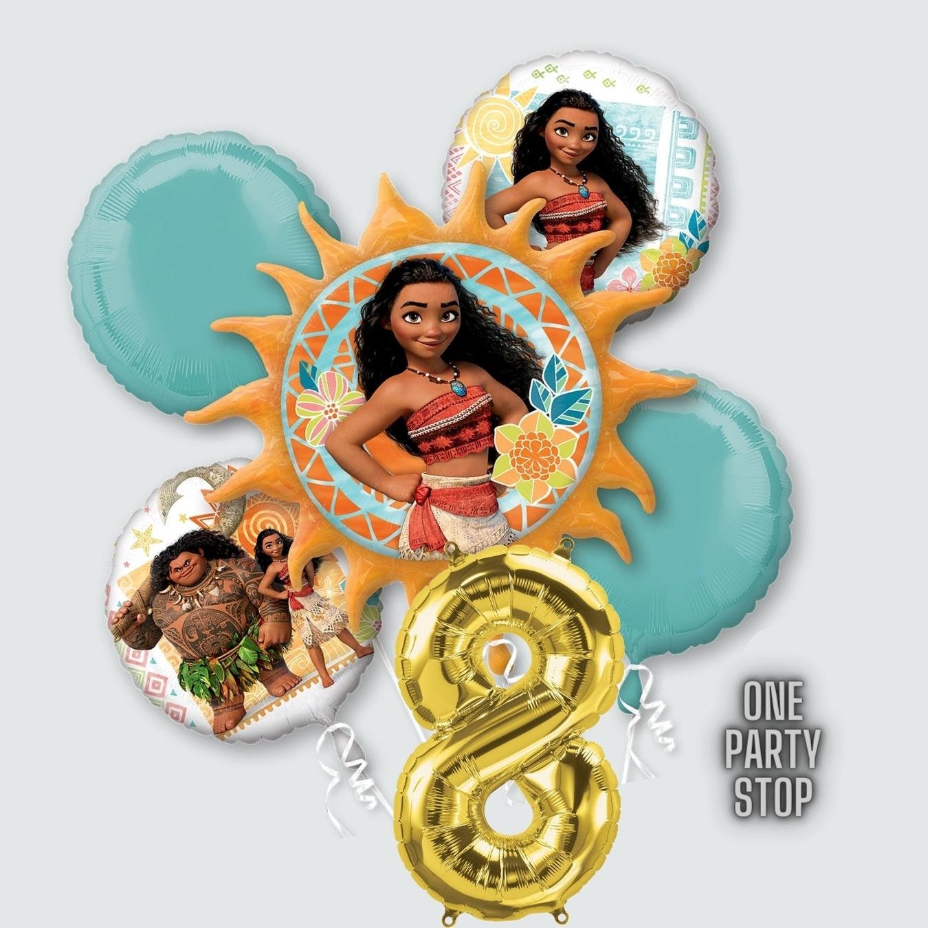 28" Moana Balloon - Anagram Licensed | Moana Birthday Balloon | Moana Decorations | Moana party supplies | Moana Birthday Decorations