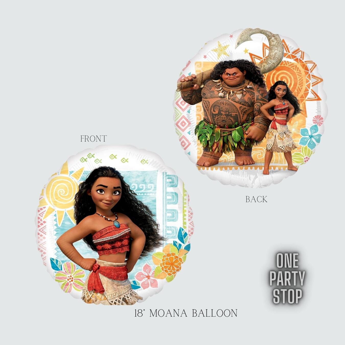 28" Moana Balloon - Anagram Licensed | Moana Birthday Balloon | Moana Decorations | Moana party supplies | Moana Birthday Decorations