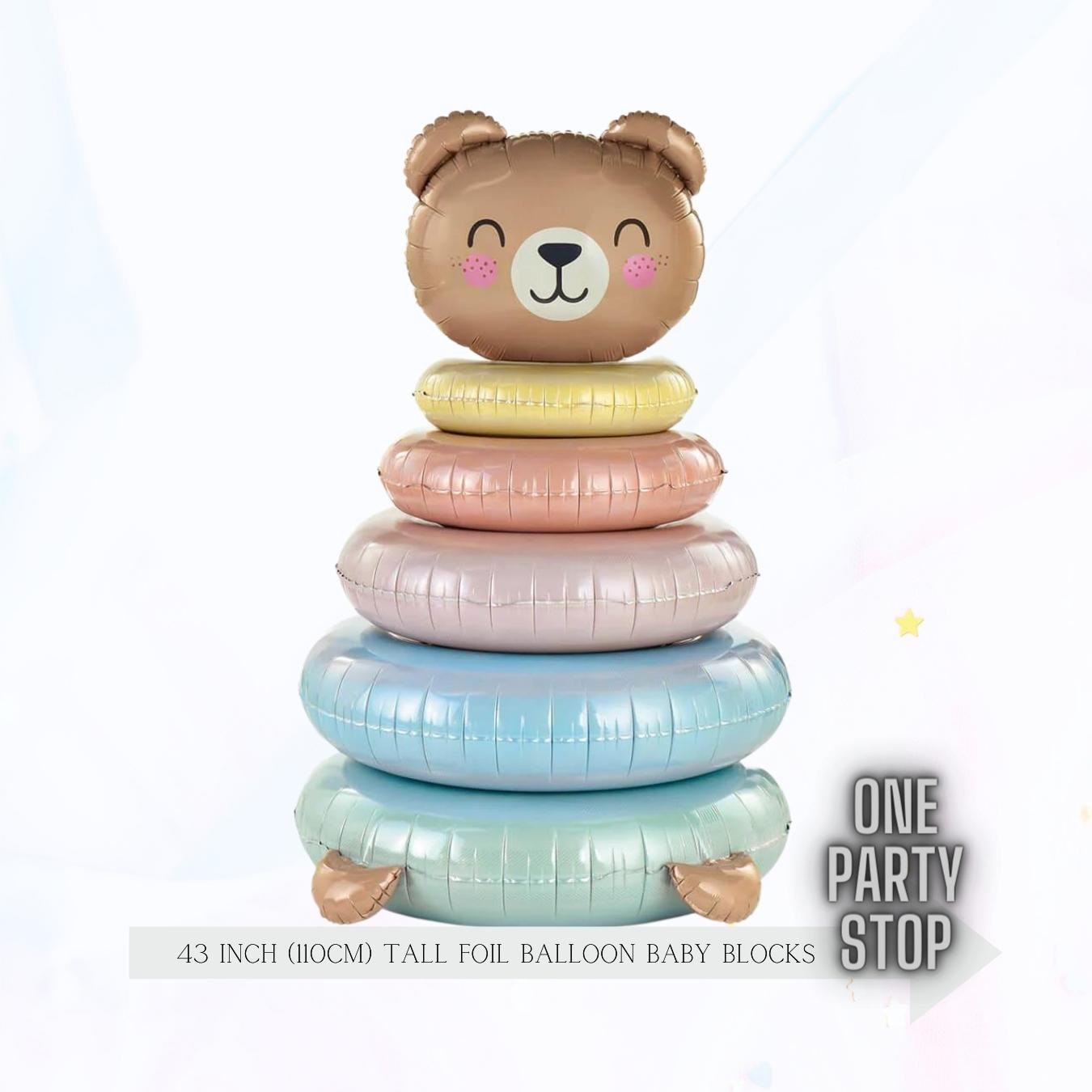Baby Blocks Balloons | Baby Shower Balloons | Baby Shower Decorations | Baby Balloons | Gender Reveal Balloons | Boy or Girl | Pink or Blue